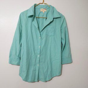 Elizabeth and James Turquoise Button Down